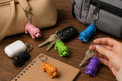150+ Flexi Dog Keychain STL Bundle - Articulated Baby Puppy 3D Print Files