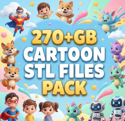 Massive 3D Print STL Files Collection | 25 Million+ 3D Printing Bundle