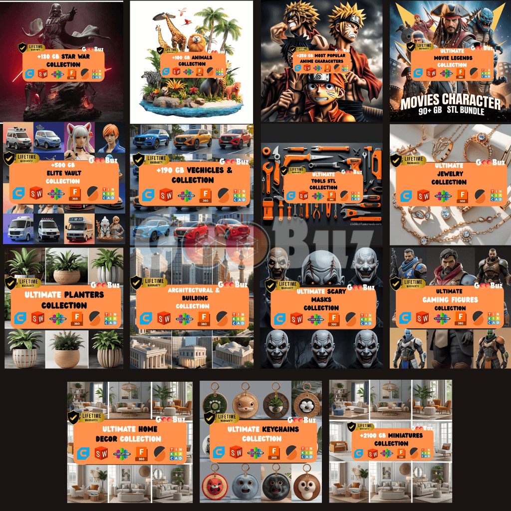 Premium STL Collection - Professional 3D Print Files